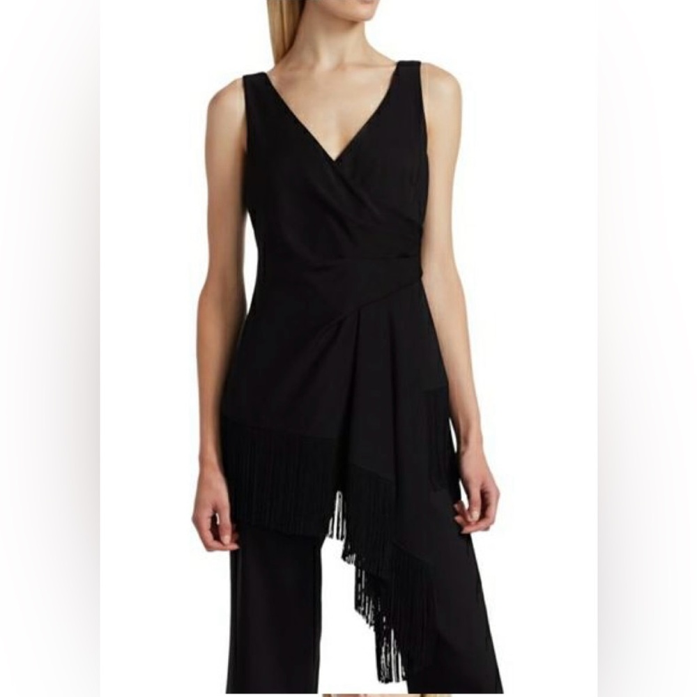 Kobi Halperin Elegant Black V-Neck Top